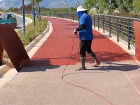 路面喷涂加沙改色